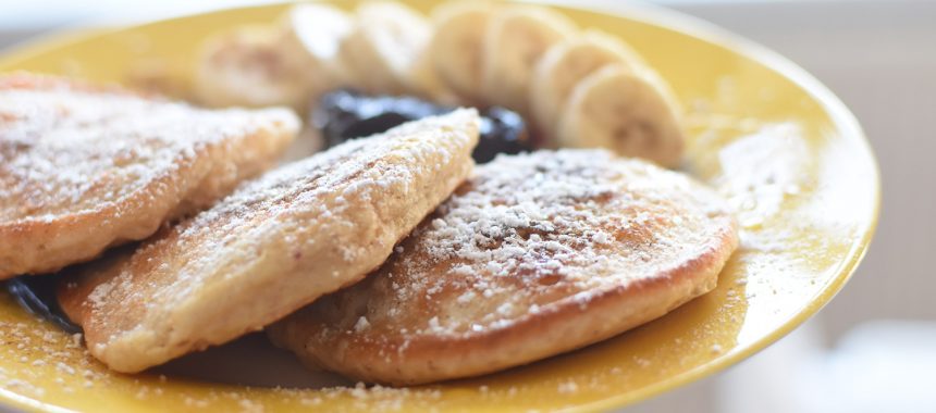 Dinkel-Bananen-Pancakes